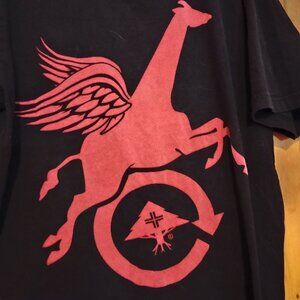 Men's Black Vintage XL LRG Flying Horse Graphic T-Shirt Lifted Research Group